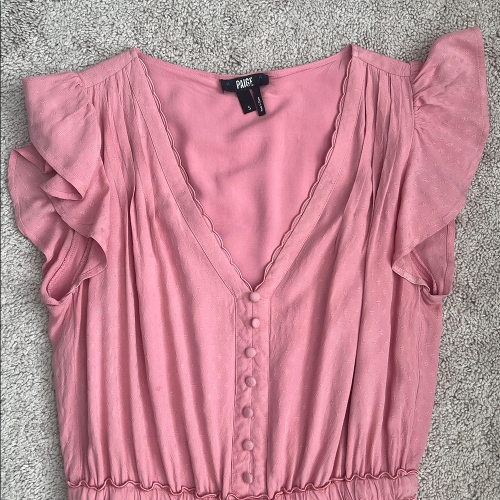 Paige Pink Ruffle Dress - Picture 2 of 3